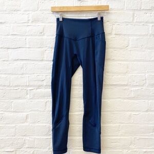 Lululemon || All the Right Places Crop‎ 23" Navy Blue 4